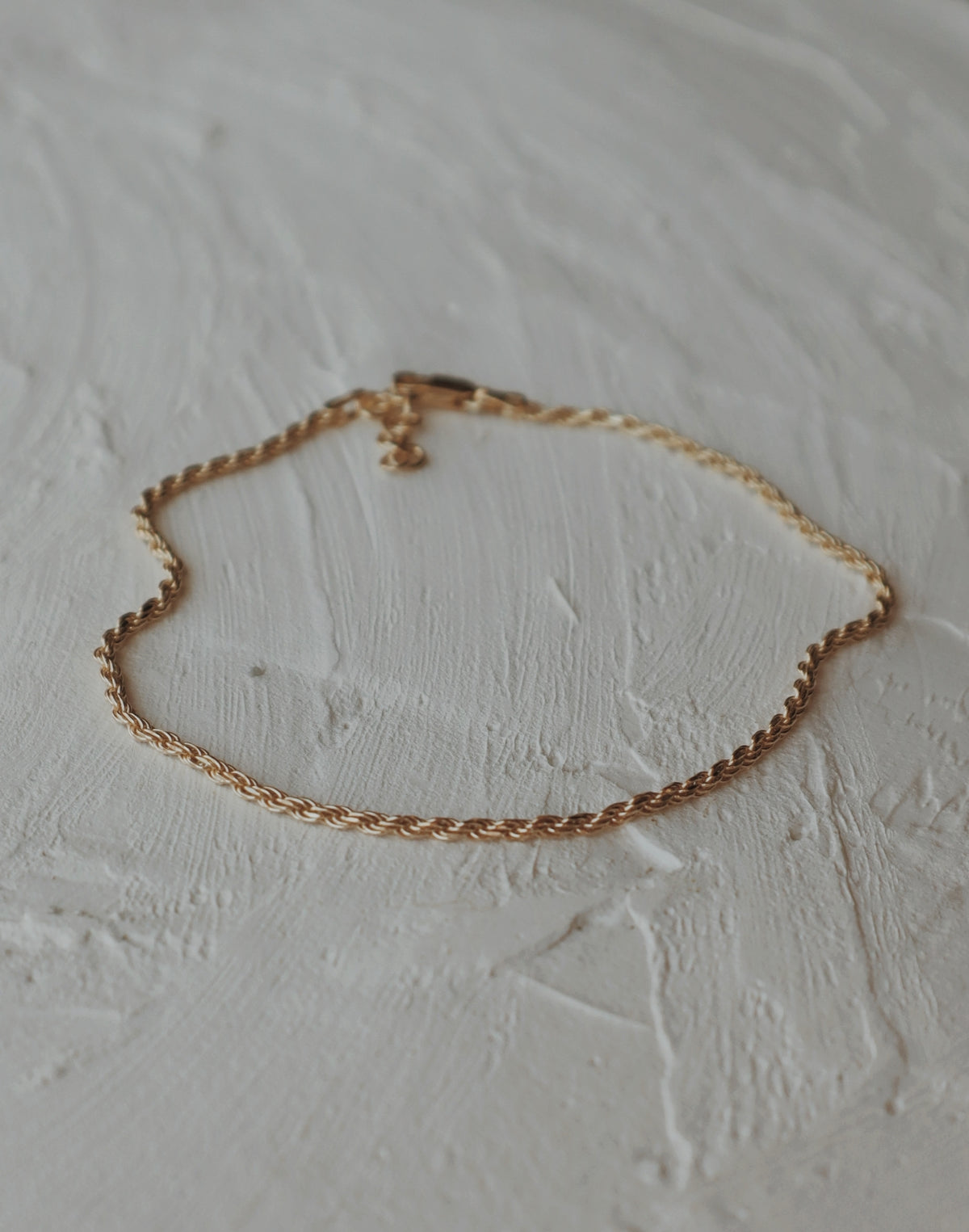 Vermeil Rope Chain Anklet