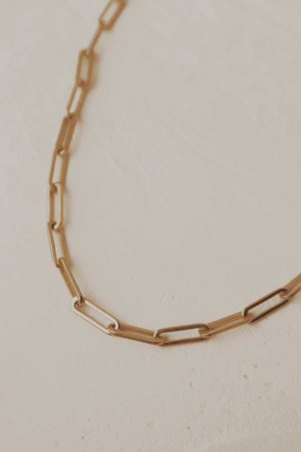 Sloan Paper Clip Chain Necklace