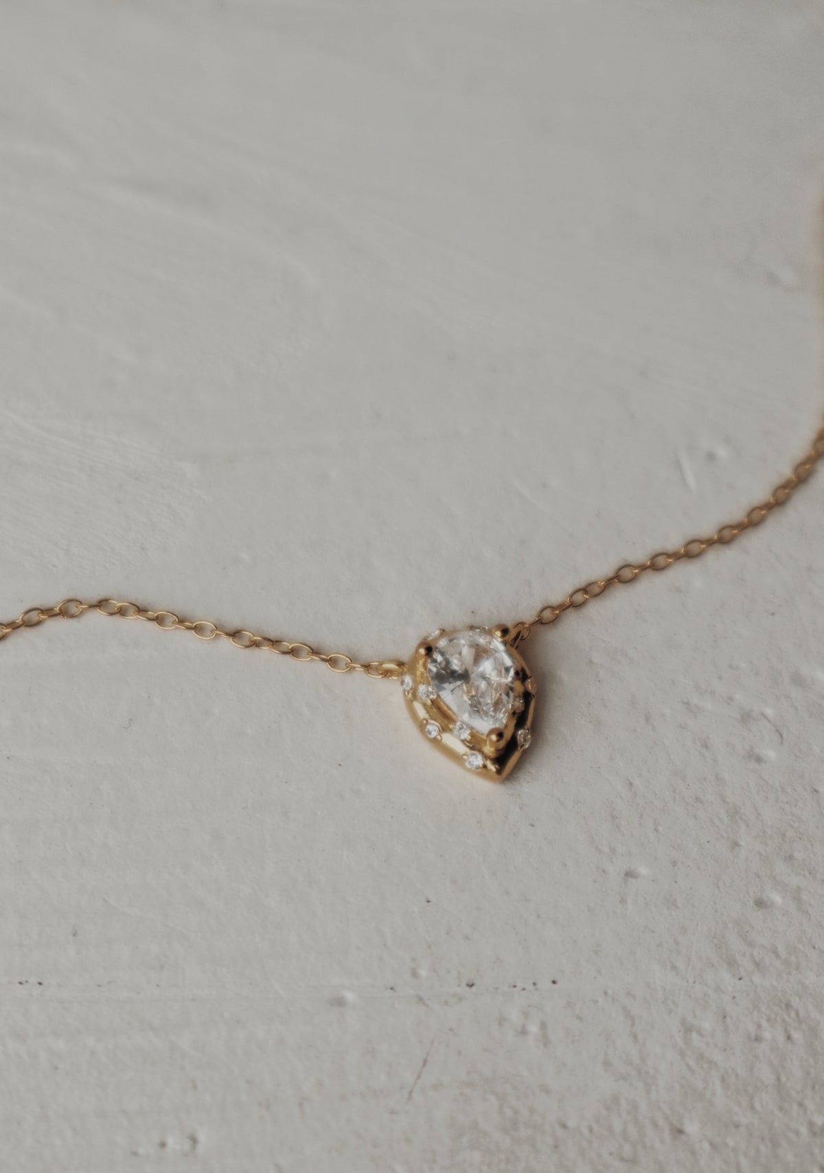 Summer Showers Teardrop Necklace