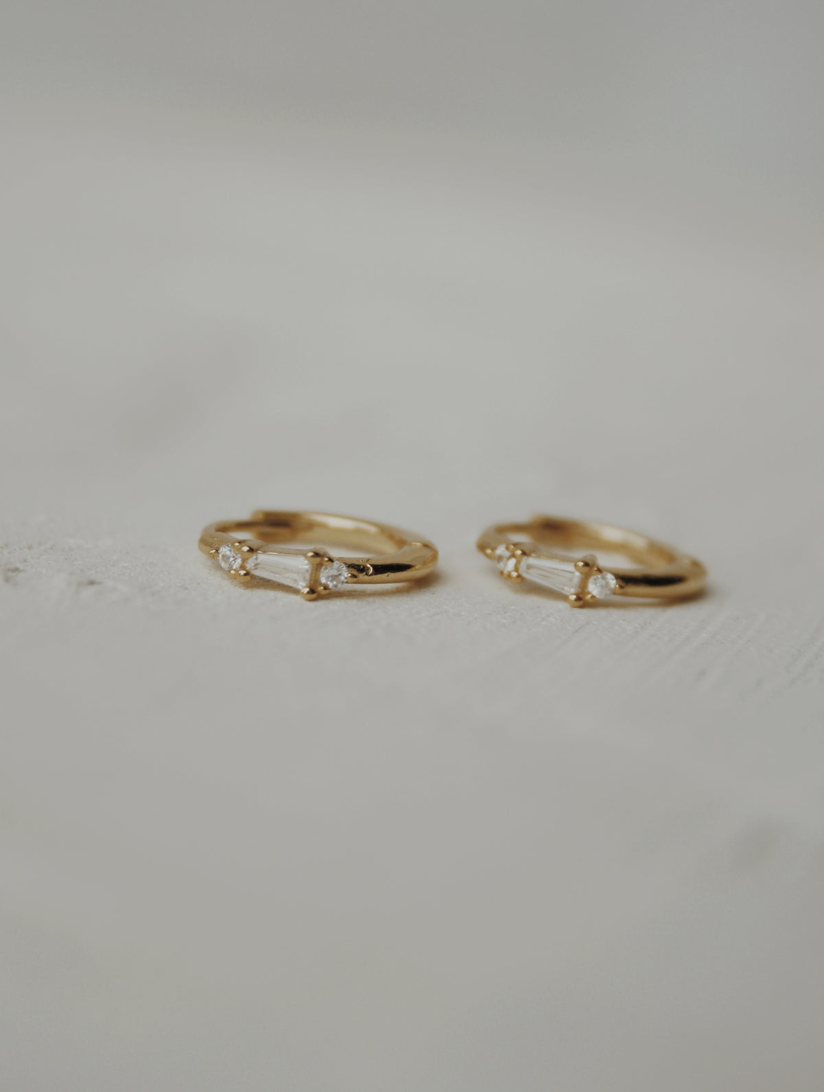 Rayna Huggie Hoop Earrings