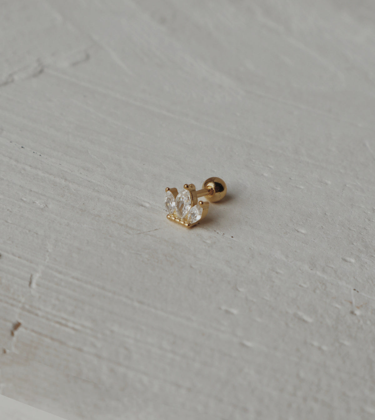 Marquise Petal Cartilage Stud Earring