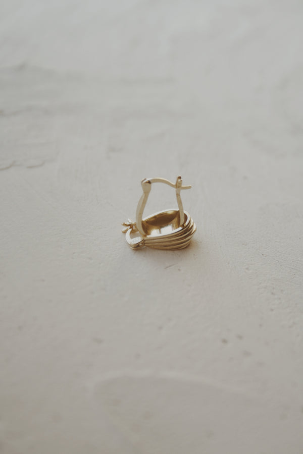 Montgomery Hoop Earrings- Vermeil