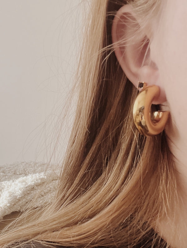 Ada Large Chunky Hoop Earrings