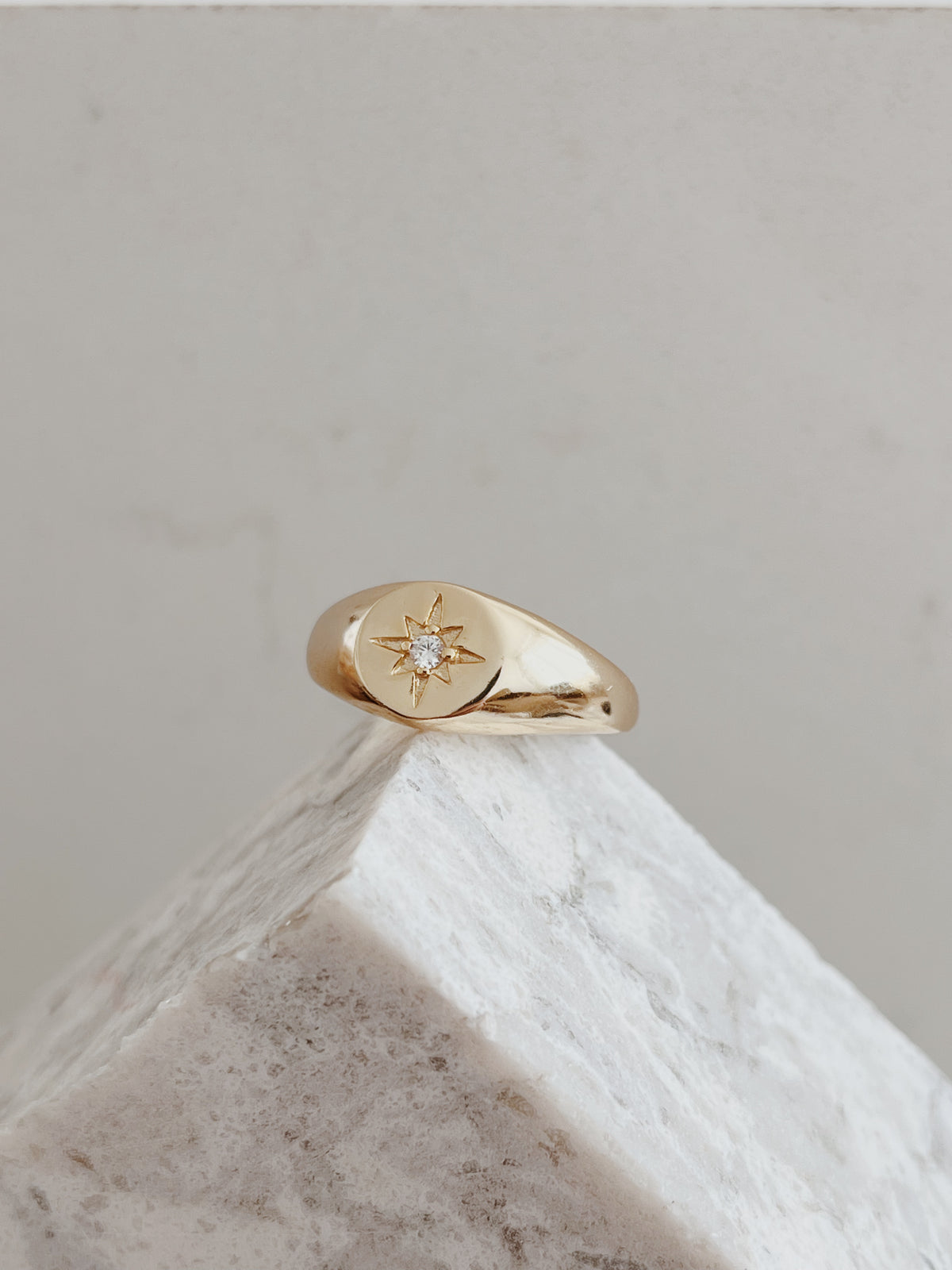 Signet Star Ring