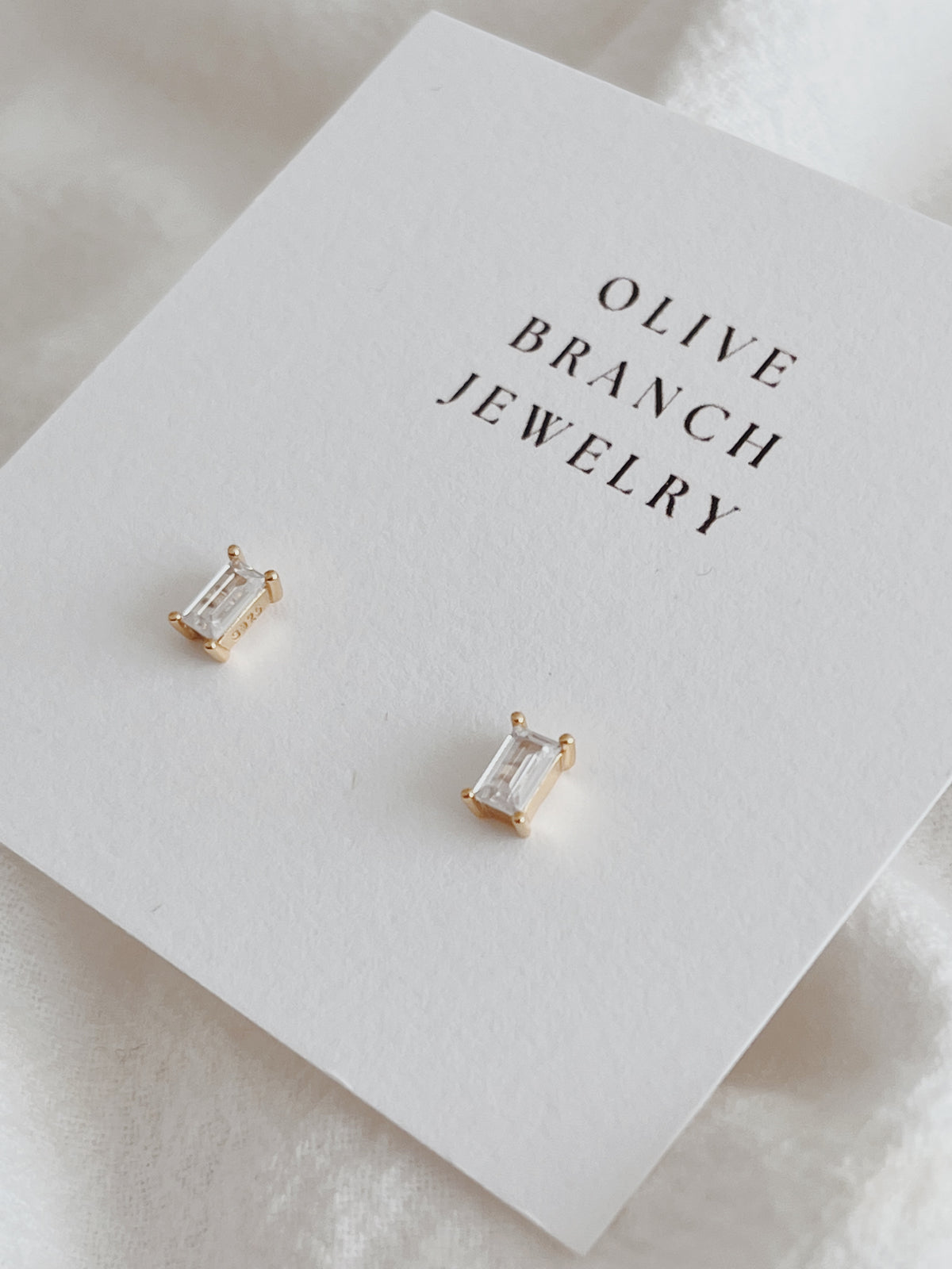 Baguette - Cut Stud Earrings