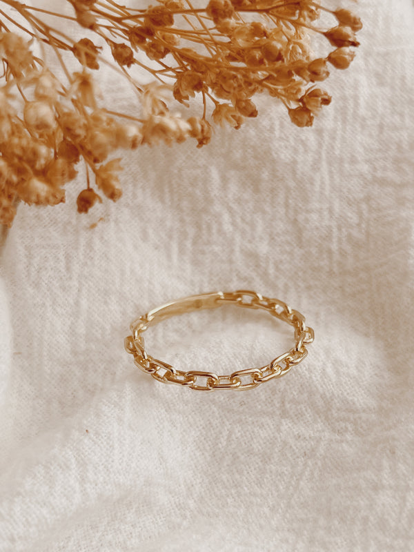 10k Gold Chain Ring