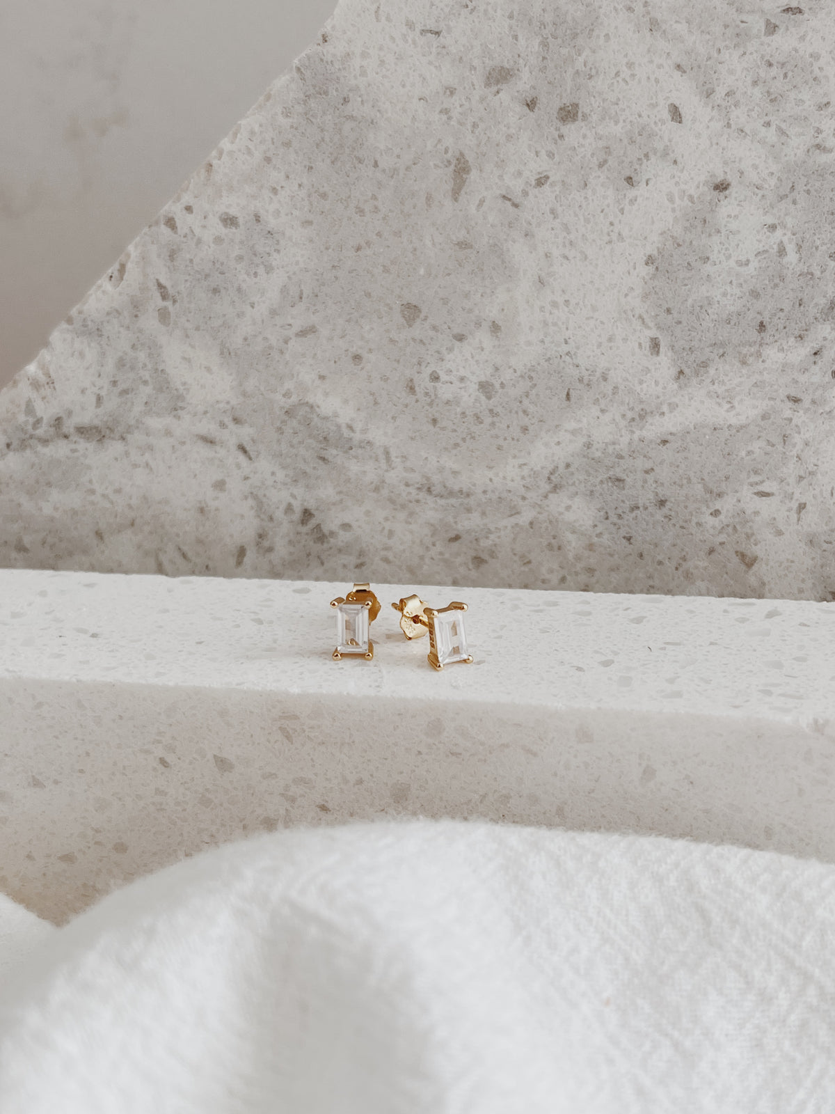 Baguette - Cut Stud Earrings