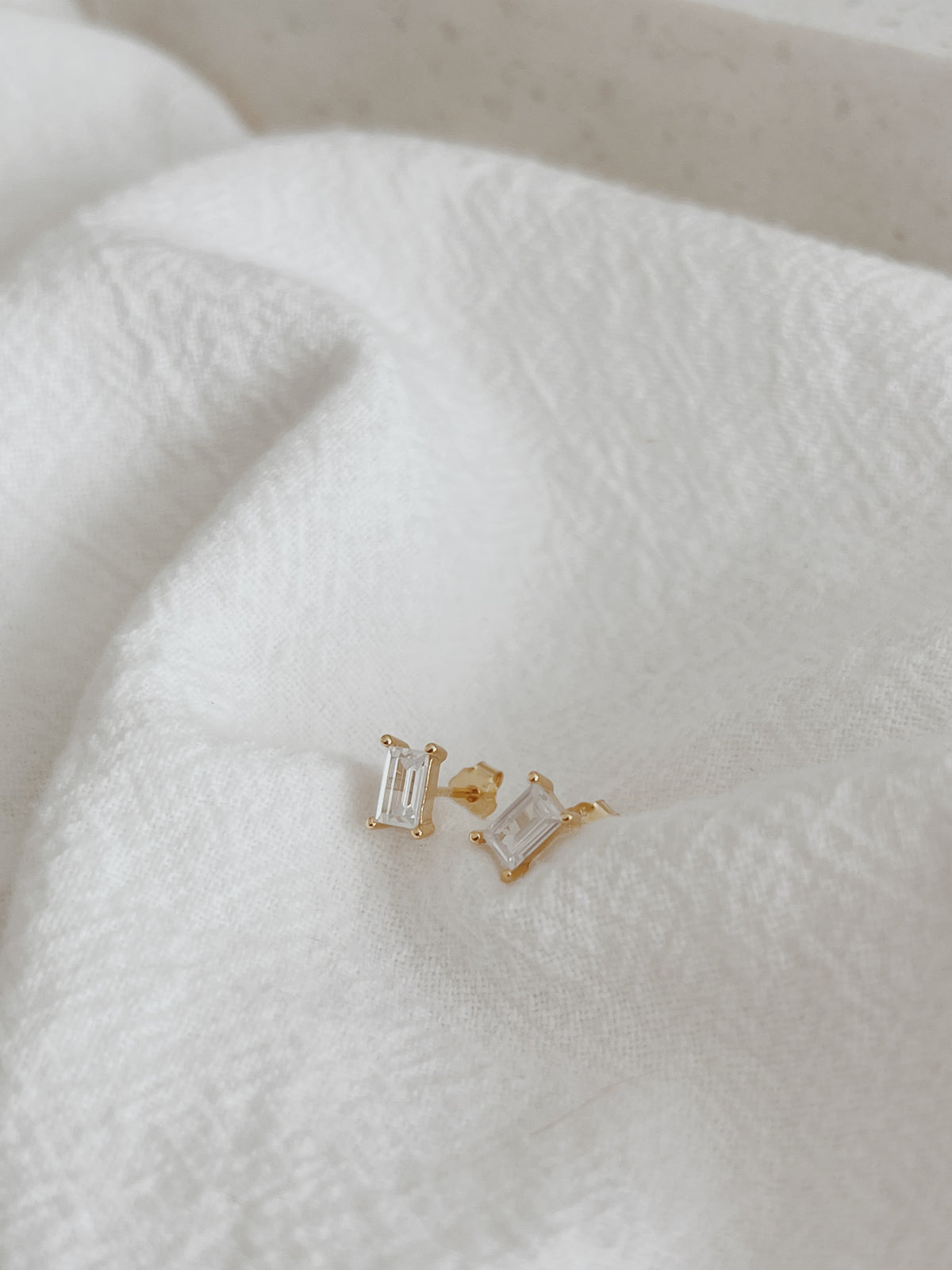 Baguette - Cut Stud Earrings